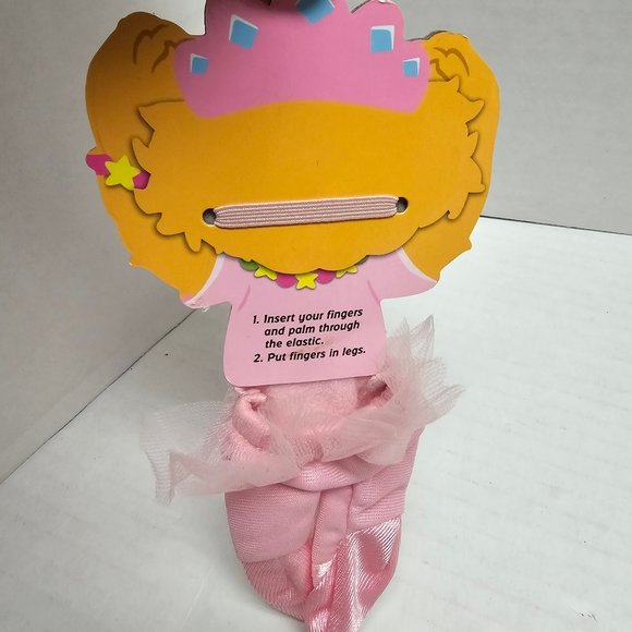 Small Cute RARE Zoey Finger Puppet Sesame Street Pink Ballet Tutu Dance - Picture 3 of 5